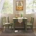 One Allium Way® Sakath Rectangular Dining Table Wood in Brown/Gray/Green | 29.68 H x 62.99 W x 35.43 D in | Wayfair