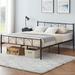 Mercer41 King Size Sturdy Modern Stylish Iron Bed Frame Metal in Black | 35.1 H x 61.1 W x 79.2 D in | Wayfair 3F5C00B009D24E02BC8E219A48640767