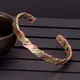 Vinterly Twisted Copper Bracelets for Women Rose Gold-color Health Energy Magnetic Copper Adjustable