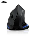 Lefon Wireless Vertical Mouse Rechargeable Ergonomic Mouse RGB Optical USB Game Mice For Windows Mac