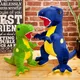 Polka Dot Dinosaurier Plüsch tier große Tyranno saurus Rex Puppe Lappen Puppe Kissen Kinder puppe