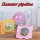 DIY Hamster Pipeline Pipeline Transparent Pipe Connection Plate for Hamster Cage Hamster Tunnel Toy