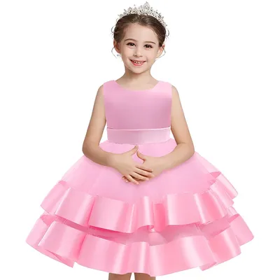 Kinder Mädchen Prinzessin Kleid neue Mode Ärmel Party Geburtstag Kostüm Kleinkind Outfit Patchwark Image