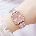 CMK Uhr Luxus Fashion Square Uhr Frauen Metall Band Quarz Armbanduhren Damen Reloj Mujer Relogio