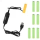 USB to AA Dummy Battery Cable 1.5V 3V 6V 12V Power Supply Cord Converter Wire Replace 1-8pcs LR6 AA