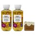 Bath & Body Works Honey Wildflower - 2 Pack of Shower Gel With a Yamma Jamma Bar Soap.