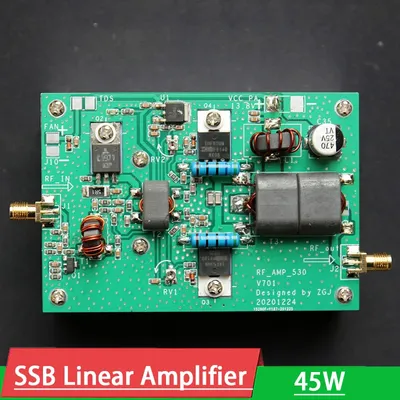 45W 3MHZ-28MHz SSB RF Linear Power Verstärker für Transceiver HF radio kurzwellen Radio AM FM CW HAM Kurze welle RFID Signal