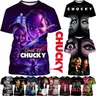 3d Horrorfilm Braut von Chucky Print T-Shirt heiß verkaufen Chucky Puppe Vintage T-Shirt Männer