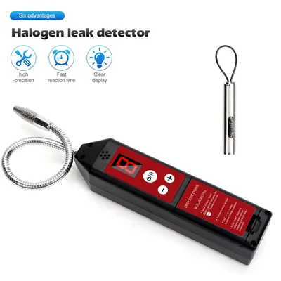 Halogen Leak Detector With LED Light Air Conditioning HVAC Refrigerant Leak Detector R22a R134a CFC HFC HCFC Freon Gas Tester