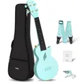 Enya Sopran Ukulele Mini 21 "Nova u Kohle faser Travel Uku mit Anfänger-Kit enthält Semi-Hard-Case