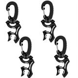 4 Pcs Scuba Diving Double Hose Holder Clip Scuba Diving Double BCD Hose Clip Diving and Snorkeling Equipment Accessories