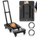 Folding Hand Truck Heavy Duty Dolly Cart for Moving 550 LBS Hand Truck With 6 Wheels & 2 Ropes for Luggage Moving Shopping Office Use