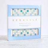 WS Game Company Scrabble Bianco Edition with Foil-Stamped Wood Game Board and Premium Components