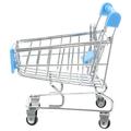 Wheel Barrow Egg Decorations Shopping Carts Groceries Kids Miniature Toys Metal Child