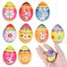 Apepal Christmas Gifts Toys 12pcs Easter Eg-g Colorful Soft Bunny Eggs S Quishy Stress Ball Fidgets Toys Pack Stress Relief Easter Basket Stuffers Fillers Party