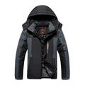 QUYUON Women Jackets Outdoor Sprint Coat with Plush and Thickened Windproof Cycling Warm Cotton Coat Hooded Coat Thermal Lined Jacket Black XL