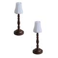 2 PCS Cordless Table Lamps Retro Night Light With LED Bulb Battery Powered LED Desk Lamp For Bedroom/Couple Dinner/Desk/Cafe/Dining Night Lights LED lights Home Supplies Household items