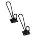 2 PCS Black Decorative Wall Mounted Rustic Coat Hooks Rack Double Vintage Organizer Hanging Wire Hook Clothes Hanger Daily tools Ornament Hooks Hooks For Hanging Home essentials Utility tool