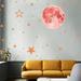 Glow in The Dark Stars for Ceiling 440 Pcs Ceiling Stars Glow in The Dark Kids Wall Decors for Kids Bedroom - pink