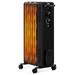 BULYAXIA 1500W Oil Filled Radiator Heater Portable Powerful Space Heater w/ 3 Heating Modes & Adjustable Thermostat Tip-Over & Overheat Protection Electric Heater for Home Office Indoor (Black)
