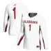 Youth GameDay Greats #1 White Alabama Crimson Tide Lightweight Volleyball Fashion Jersey