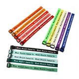 Qisuw 15Pcs Colorful Religious Bracelets Wristbands Statement Jewelry Party Supplies