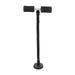 LIZEALUCKY 11.8in Floor Doorway Sit Up Bar Adjustable Sit Up Assistant Device Machine Abs Exerciser with Suction Cup for Abdominal Muscle Exercise for Home Work or Travel Fits Any Door[black]