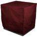 Eevelle Meridian Patio Modular Sectional Club Chair Cover Marinex Marine Grade Fabric Durable 600D Polyester - Outdoor Lawn Chair Covers - Weather Protection - 35 H x 84 W x 38 D Burgundy
