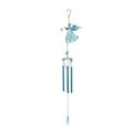 Metal Wind Chimes Creative Angel Wind Chime Hanging Outdoor Garden Decor Hanging Ornament for Home Party (Blue Angel)