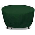 Eevelle Meridian Patio Round Table Cover with Marine Grade Fabric - Waterproof Outdoor Firepit Cover - Furniture Set Covers for Dining Table - Easy to Install - 25.5 H x 54 D Hunter Green