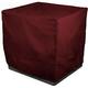 Eevelle Meridian Patio Modular Sectional Club Chair Cover Marinex Marine Grade Fabric Durable 600D Polyester - Outdoor Lawn Chair Covers - Weather Protection - 30 H x 34 W x 34 D Burgundy