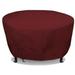 Eevelle Meridian Patio Round Table Cover with Marine Grade Fabric - Waterproof Outdoor Firepit Cover - Furniture Set Covers for Dining Table - Easy to Install - 25.5 H x 42 D Burgundy