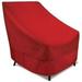 Eevelle Meridian High Back Patio Chair Cover Marinex Marine Grade Fabric Durable 600D Polyester - Outdoor Lawn Furniture Chair Covers - Weather Protection - 36 H x 36 W x 37 D - Red