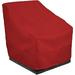 Eevelle Meridian Patio Sectional Armless Chair Cover Marinex Marine Grade Fabric Durable 600D Polyester - Outdoor Lawn Chair Covers - Weather Protection -30 H x 34 W x 34 D Red