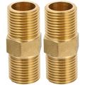 2pcs Hose Connector 1/2 Inch NPT Faucet Connector Male Water Pipe Fitting