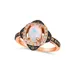 Le Vian Ring Featuring 5/8 Ct. T.w. Neopolitan Opal™, 1/5 Ct. T.w. Chocolate Diamonds, 1/6 Ct. T.w. Nude Diamonds™ Set In 14K Strawberry Gold, 7