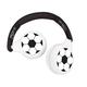 Lexibook - Fußball - 2-in-1 Bluetooth- und kabelgebundene Kopfhörer mit Mikrofon und Steuerungstaste, faltbar und verstellbar, wiederaufladbarer Langzeitakku, HPBT010FO