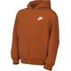 Nike Unisex Kinder K Nsw Club Flc Hd Fz Ls Lbr, Campfire Orange/White, FD3004-893, XS