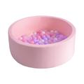 simpa morvita Round Pink Soft Foam Ball Pit with 200 Balls - Dimensions 90cm (Dia) x 30cm (H)
