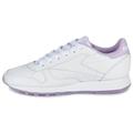 Reebok Women's Classic Leather Sneaker, FTWR White/FTWR White/Purple Oasis, 4.5 UK