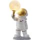 ZIPITS Modern Astronaut Table Lamp, 3D Moon Lampshade Wall Light, Creative Resin Wall Sconce Nightlight for Children Room Living Room Bedroom Bedside Corridor,B Table lamp