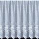 kellyuk Aria Floral White Modern Net Curtain - 6 Metres Wide x 63" (160cm) Drop