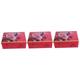 ULTECHNOVO 3 Pcs Christmas Gift Box Christmas Paper Boxes Christmas Candy Bag Chrismas Gift Xmas Goodie Paper Boxes Xmas Bag Paper Goodie Bags Candy Gift Bag Child Earth Tones Fruit Box