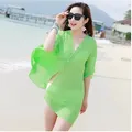 Robe de plage en mousseline de soie Cover-up pour les maillots de bain à la mode pour les femmes