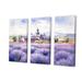 Ophelia & Co. Calming Lavender Hues III On Canvas 3 Pieces Print Metal in Indigo | 32 H x 48 W x 1 D in | Wayfair E28C3BE0C6384CEAA25F7158BCA8FE52