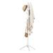 George Oliver Joycee Solid Wood Freestanding 8 - Hook Coat Rack Wood in White | 68.8 H x 17.7 W x 17.7 D in | Wayfair