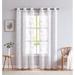 Red Barrel Studio® Najim Poleyester Sheer Curtain Pair in White | 84 H x 38 W in | Wayfair 6F1F2FF981F64E67BBCF61626D788753