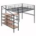 Latitude Run® Eneo Full/Double Storage Standard Bed Metal in Black | 67 H x 56 W x 92.7 D in | Wayfair 327E086E36C544E1A26A0478888FD027