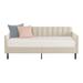 Everly Quinn Vanella Daybed Upholstered/Velvet/Metal in Brown | 33.11 H x 43.61 W x 78.81 D in | Wayfair 3B7F3191E15D4AA7B1EC3A23ECEB9D5A