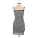 Wilfred Casual Dress - Bodycon Square Sleeveless: Gray Dresses - Women's Size Large